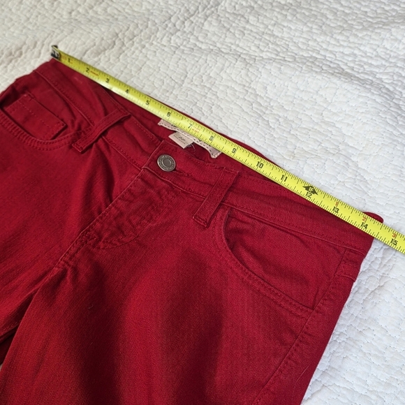 Forever 21 Red Straight-Leg Stretch Jeans - Picture 3 of 8